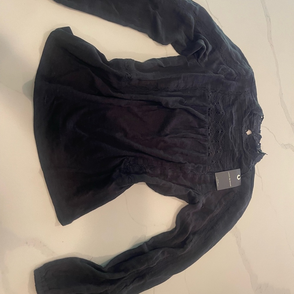 Lucky Brand Black Blouse